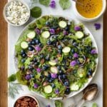 Blueberry Arugula Herb Salad