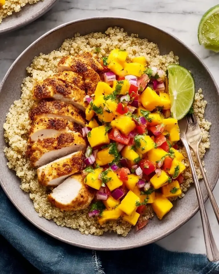 Chipotle Lime Grilled Chicken with Mango Salsa