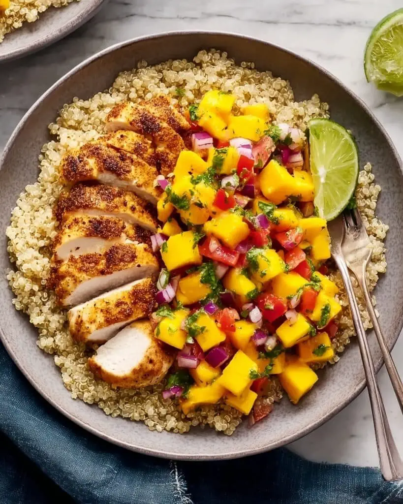 Chipotle Lime Grilled Chicken with Mango Salsa