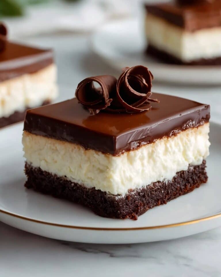 Chocolate Vanilla Cream Pie Bars Recipe