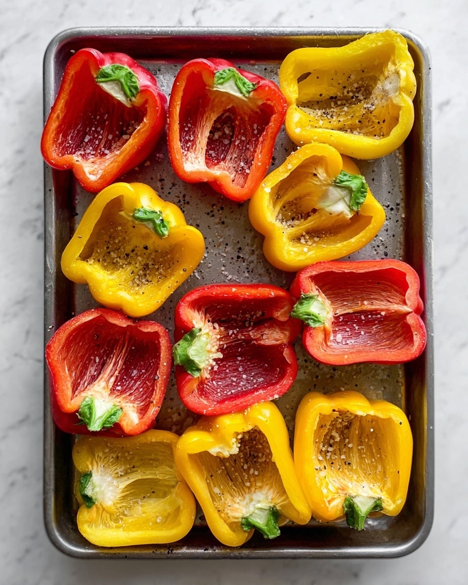 Grilled Marinated Peppers with Burrata and Breadcrumbs