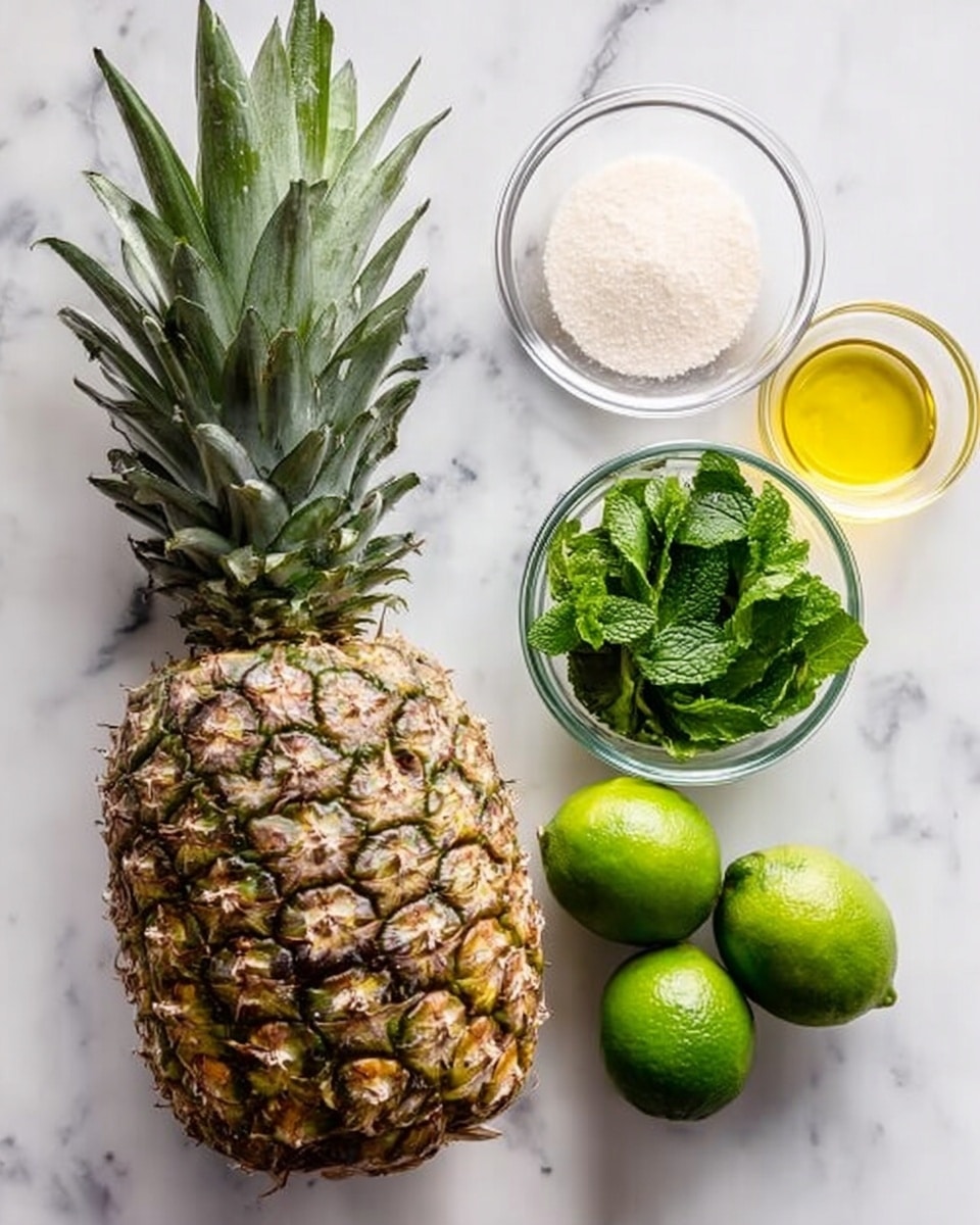 Grilled Pineapple Salad + Creamy Citrus Dressing