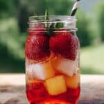 Iced Strawberry Green Tea
