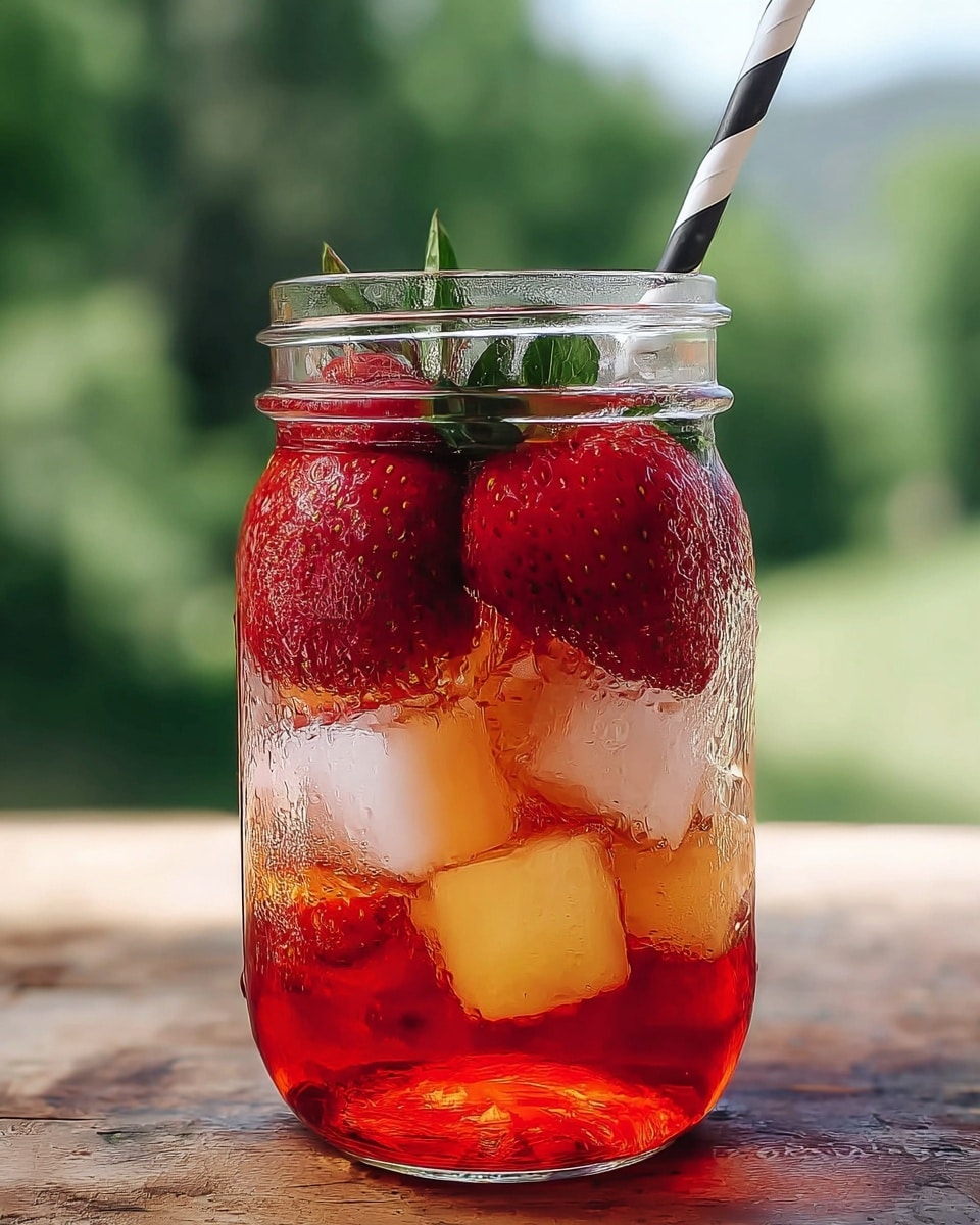 Iced Strawberry Green Tea