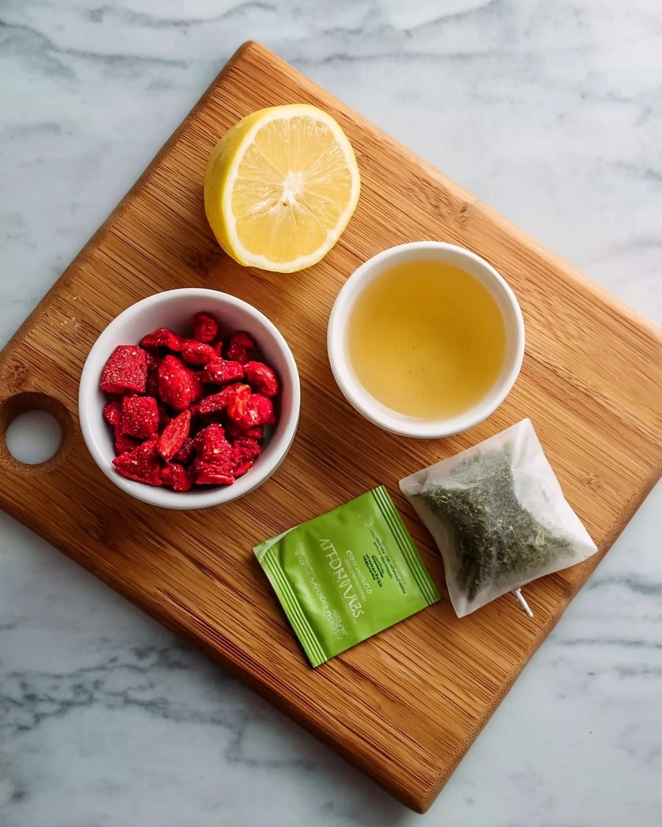 Iced Strawberry Green Tea