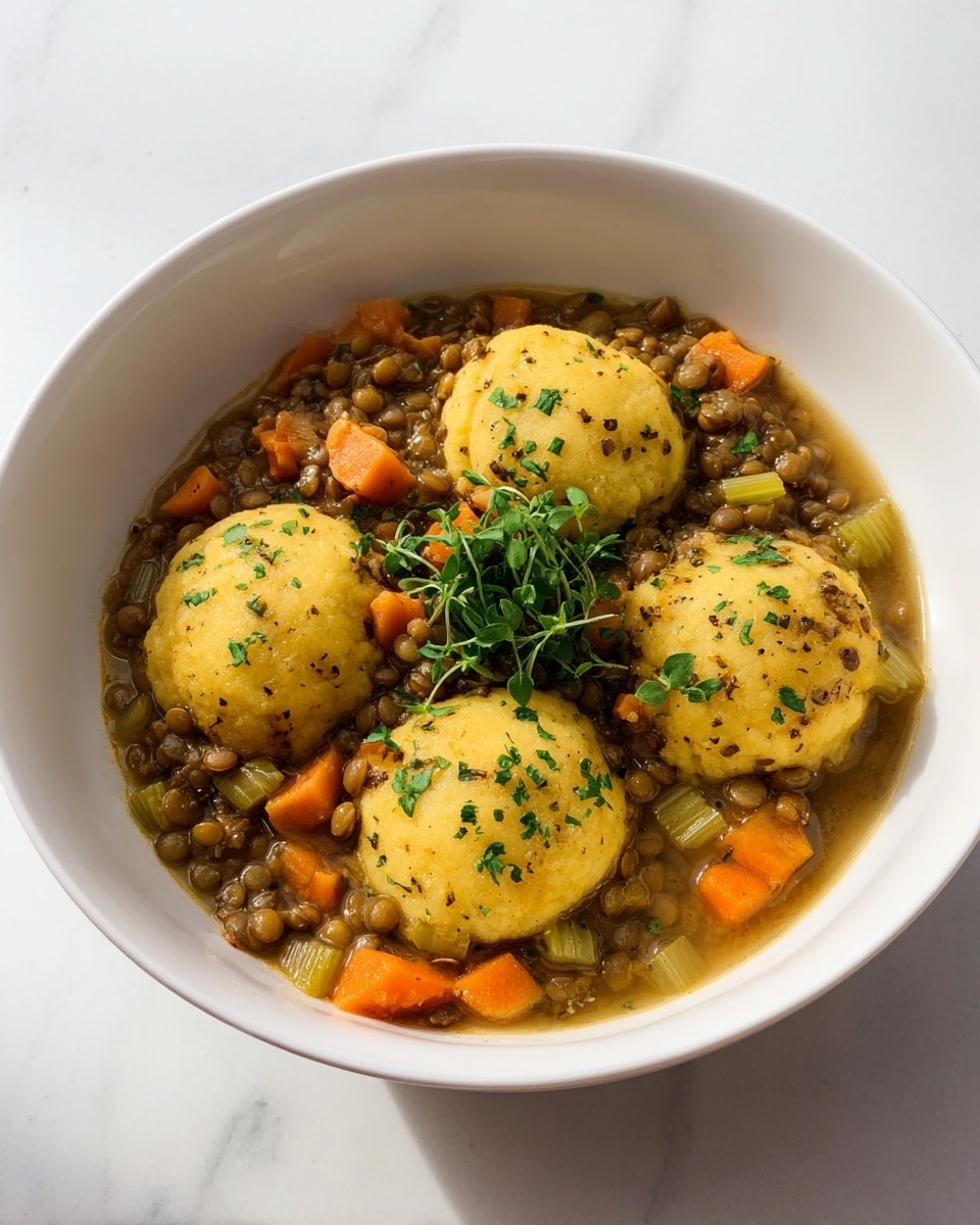 Lentils with Dumplings