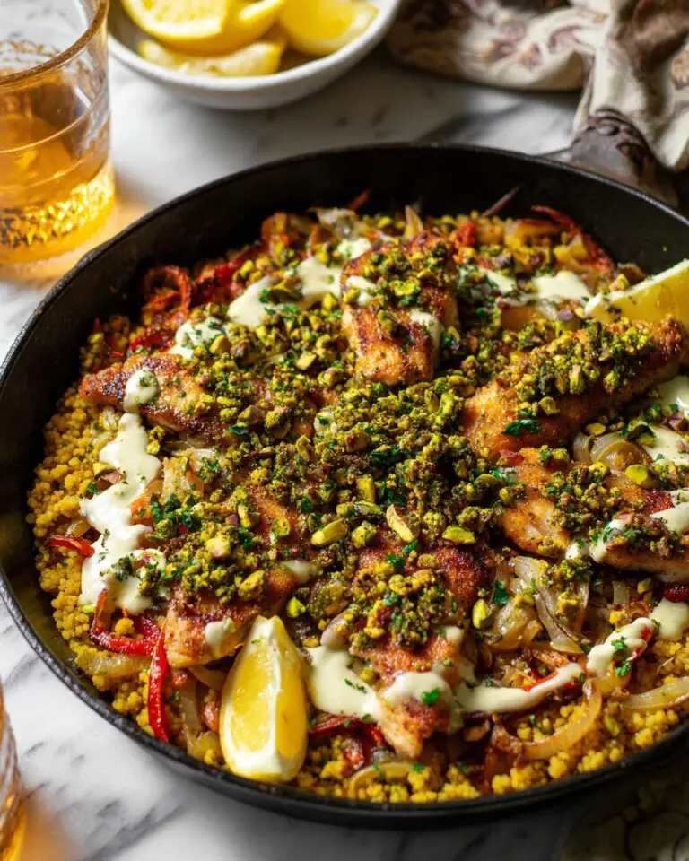 Mediterranean Chicken and Couscous with Pistachio Gremolata