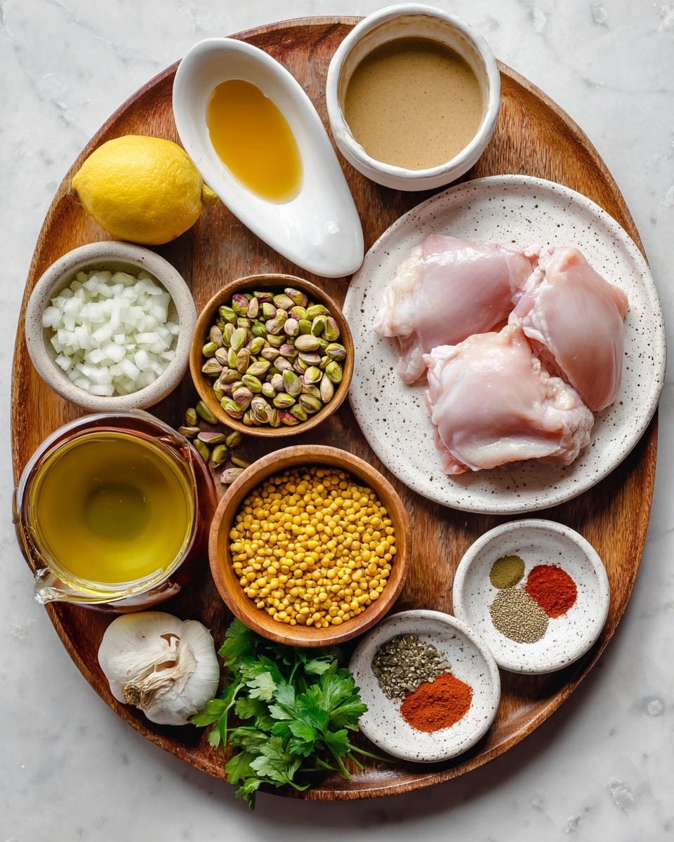 Mediterranean Chicken and Couscous with Pistachio Gremolata