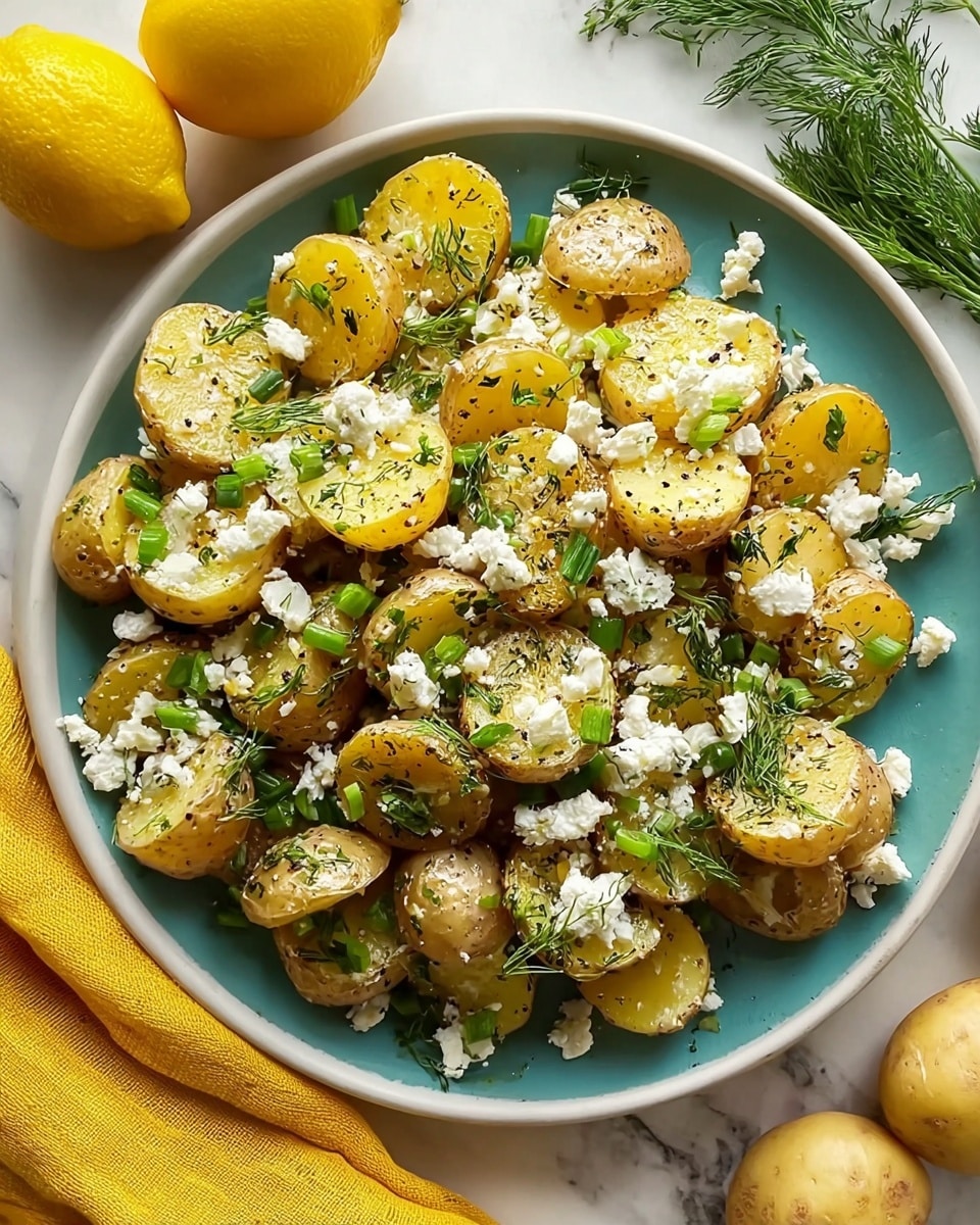 Tangy Greek Potato Salad with Feta