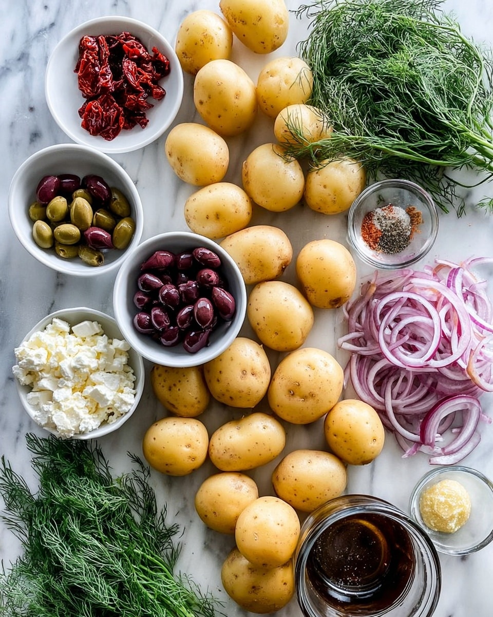 Tangy Greek Potato Salad with Feta