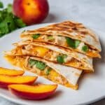 BBQ Chicken and Peach Quesadillas