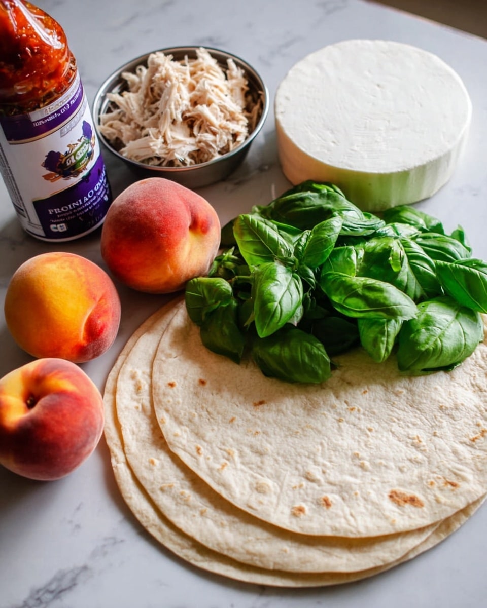BBQ Chicken and Peach Quesadillas
