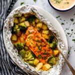 Buffalo Chicken and Potato Foil Packets in Oven