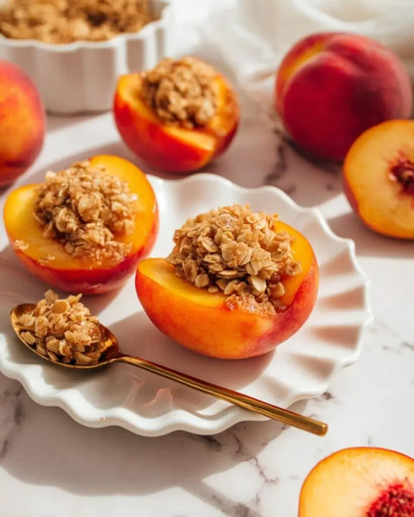 Delicious Baked Peaches