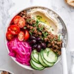Middle Eastern Inspired Ground Beef Bowls