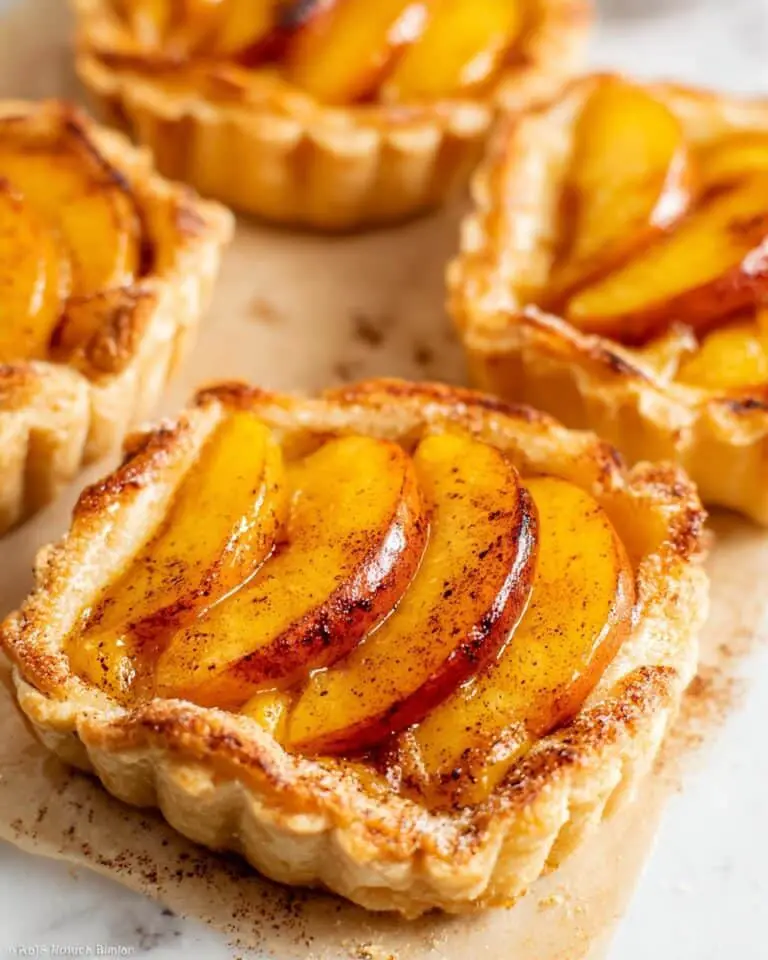 Mini Peach and Cream Cheese Tarts