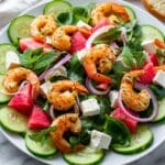 Shrimp, Watermelon, and Feta Salad