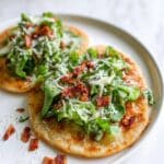Smash Chicken Caesar Tacos
