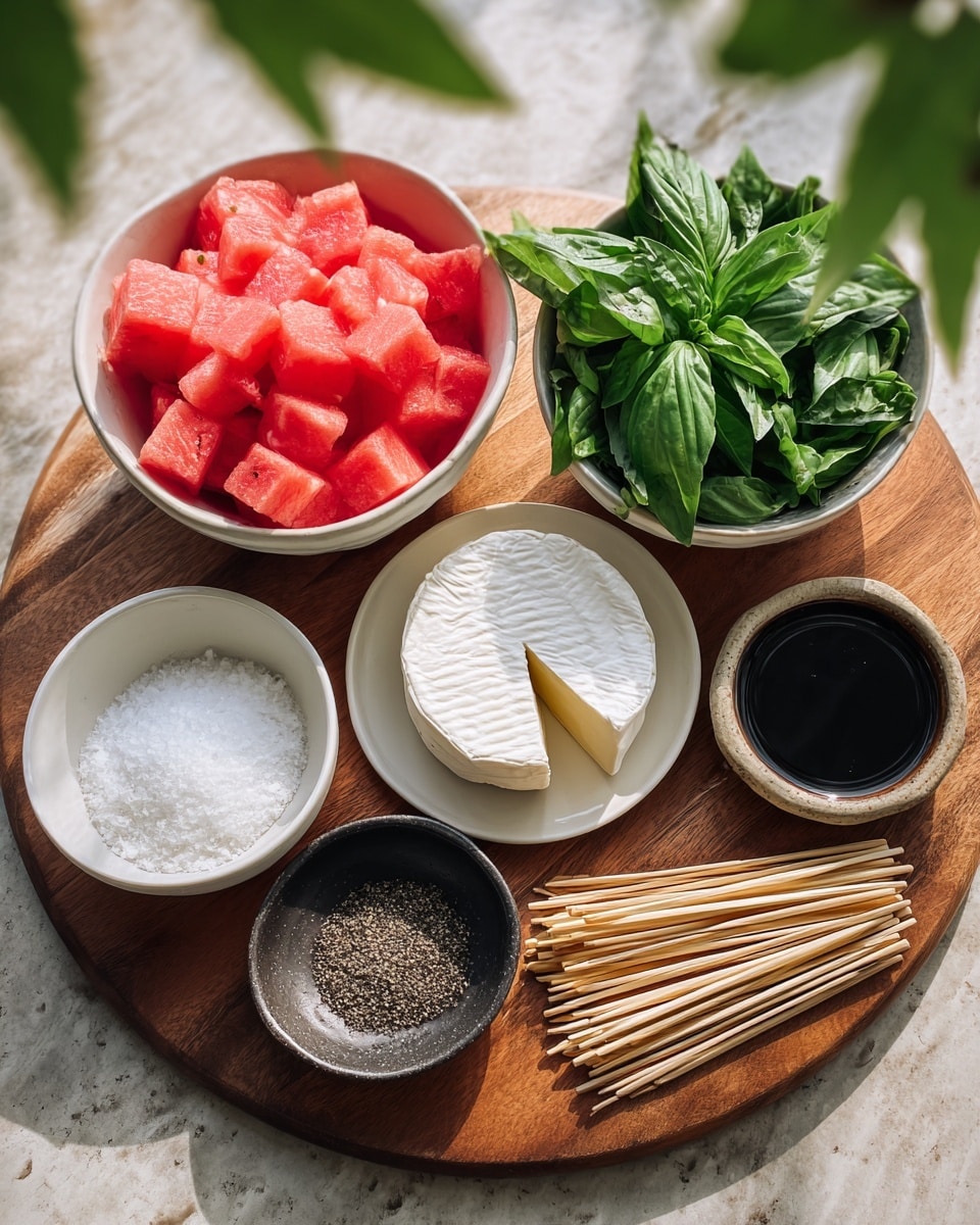 Watermelon Brie Bites