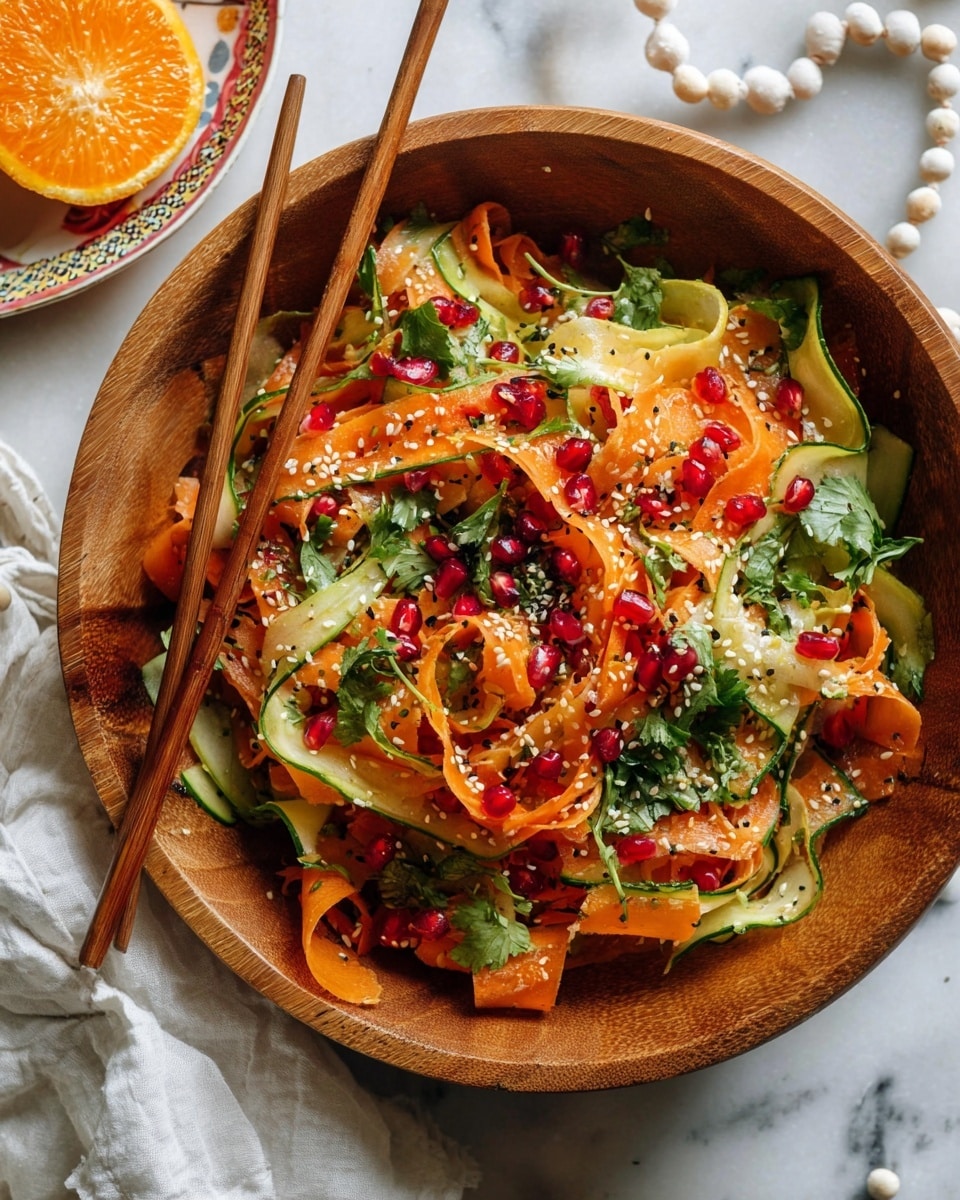 Carrot Salad with Citrus Miso-Ginger Dressing