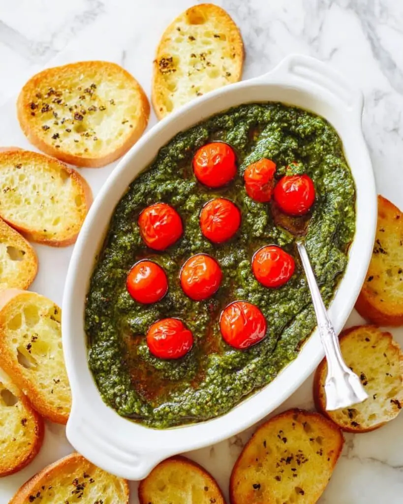 Cream Cheese Pesto Dip