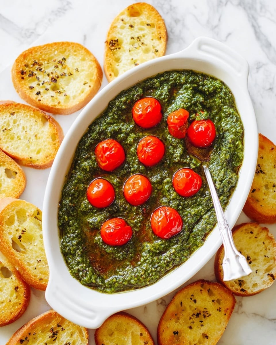 Cream Cheese Pesto Dip