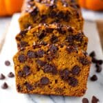 Pumpkin Chocolate Chip Bread