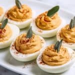 Pumpkin Deviled Eggs