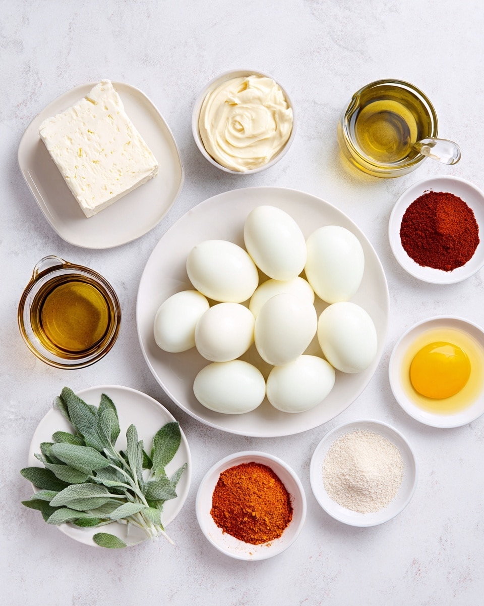 Pumpkin Deviled Eggs