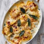 Pumpkin Lasagna Roll Ups with Crispy Sage