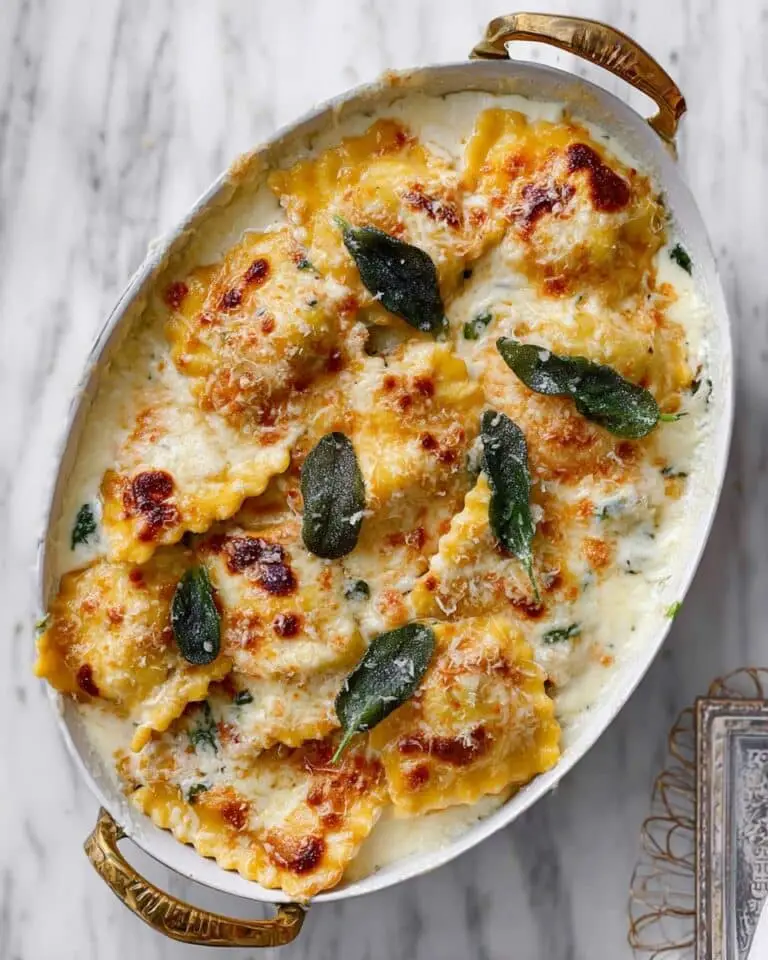 Pumpkin Lasagna Roll Ups with Crispy Sage