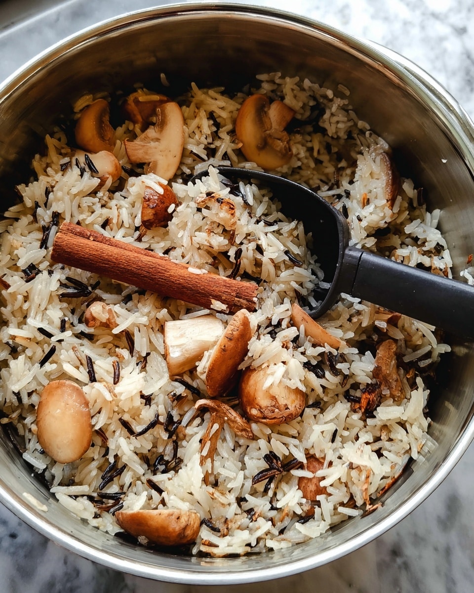 Stuffed Pumpkin with Mushroom Rice and Cranberries