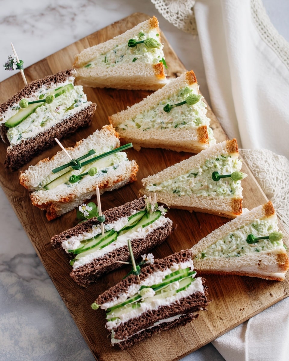 Cucumber Watercress Sandwiches