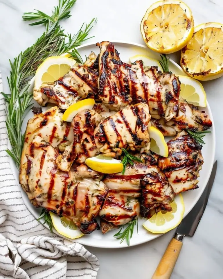 Grilled Lemon Chicken Thighs