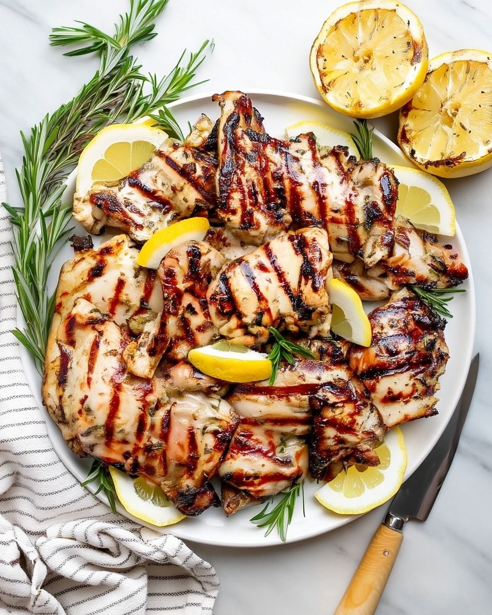 Grilled Lemon Chicken Thighs