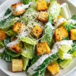 Creamy Classic Caesar Salad Recipe with Easy Homemade Dressing Perfect for Dinner