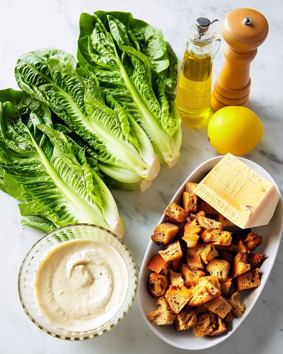 Creamy Classic Caesar Salad Recipe with Easy Homemade Dressing Perfect for Dinner