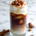 Iced Cinnamon Roll Latte with Cream Cheese Cold Foam