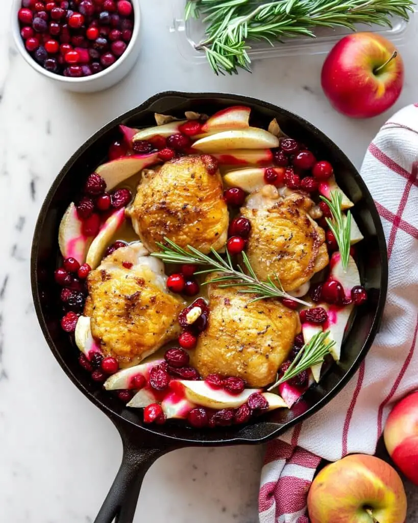 Maple Cranberry Roast Chicken – A Sweet, Savory, and Juicy Holiday Favorite