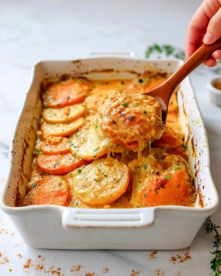 Potato And Sweet Potato Bake