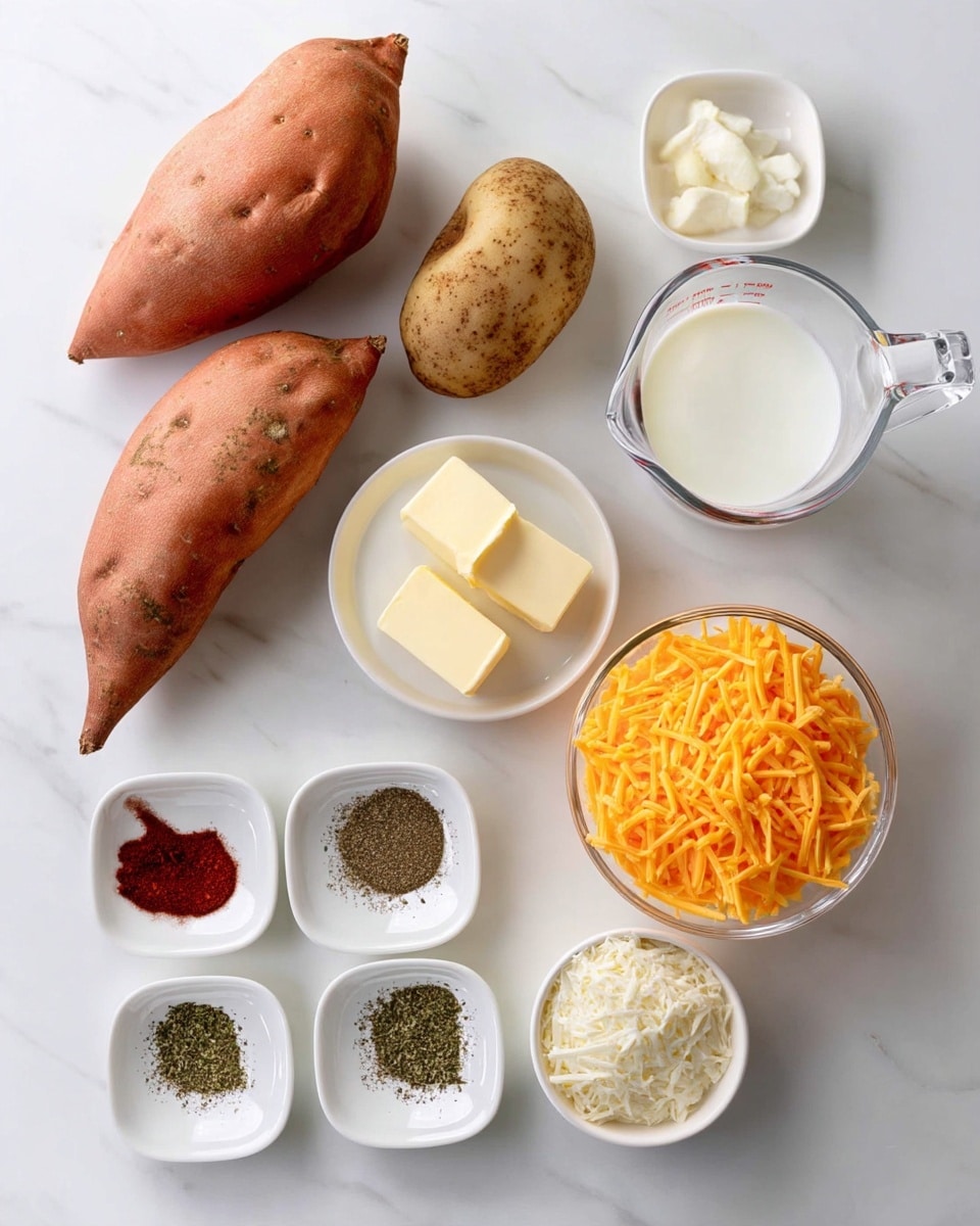 Potato And Sweet Potato Bake