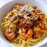 Quick Creamy Garlic Butter Shrimp Pasta