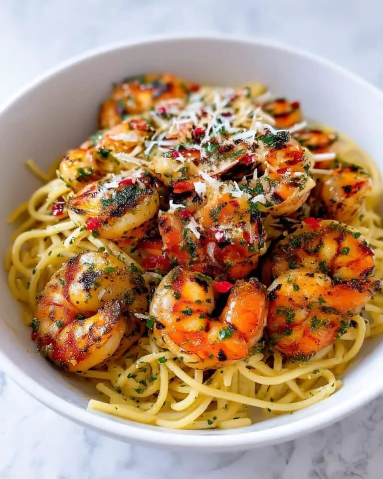 Quick Creamy Garlic Butter Shrimp Pasta