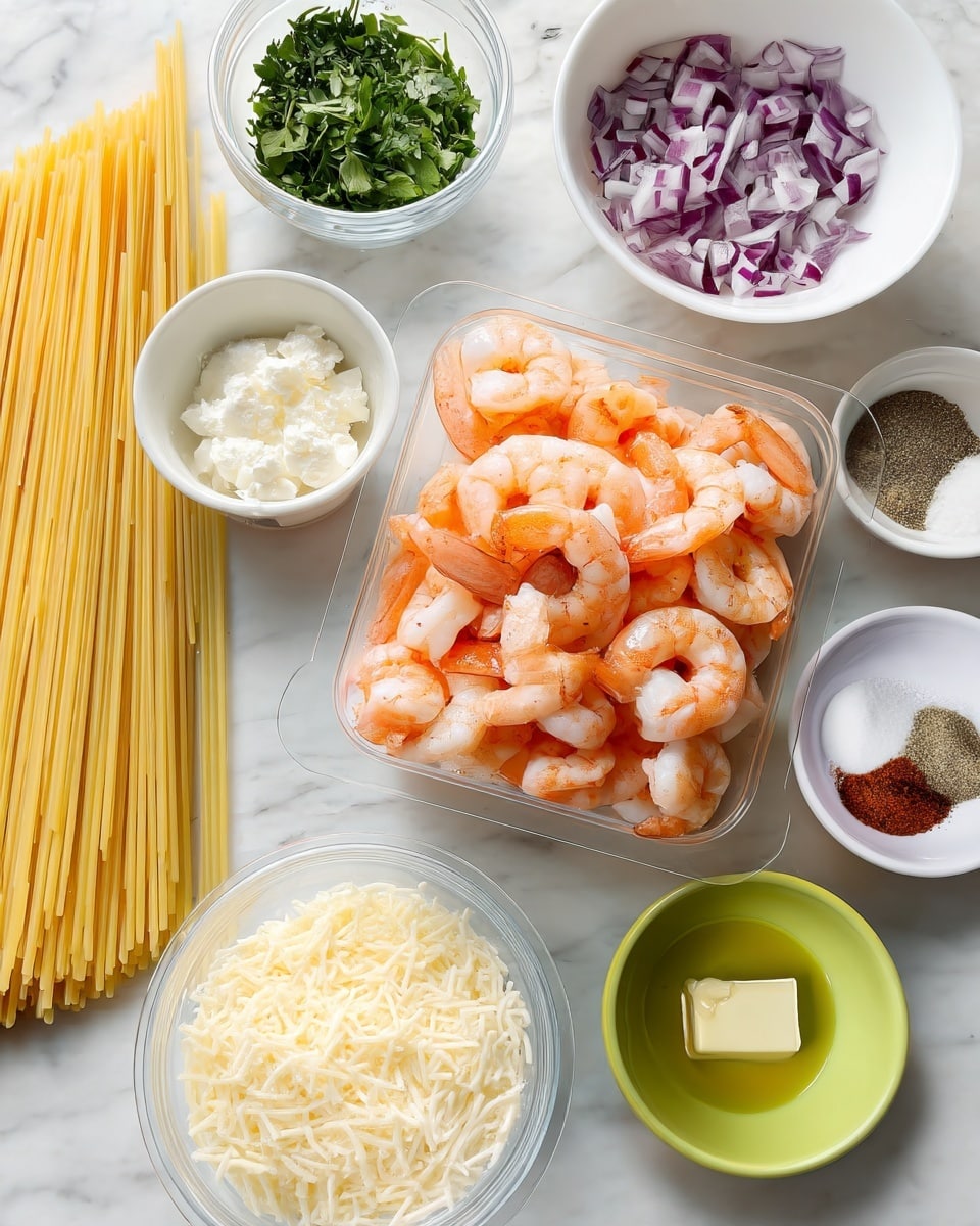 Quick Creamy Garlic Butter Shrimp Pasta