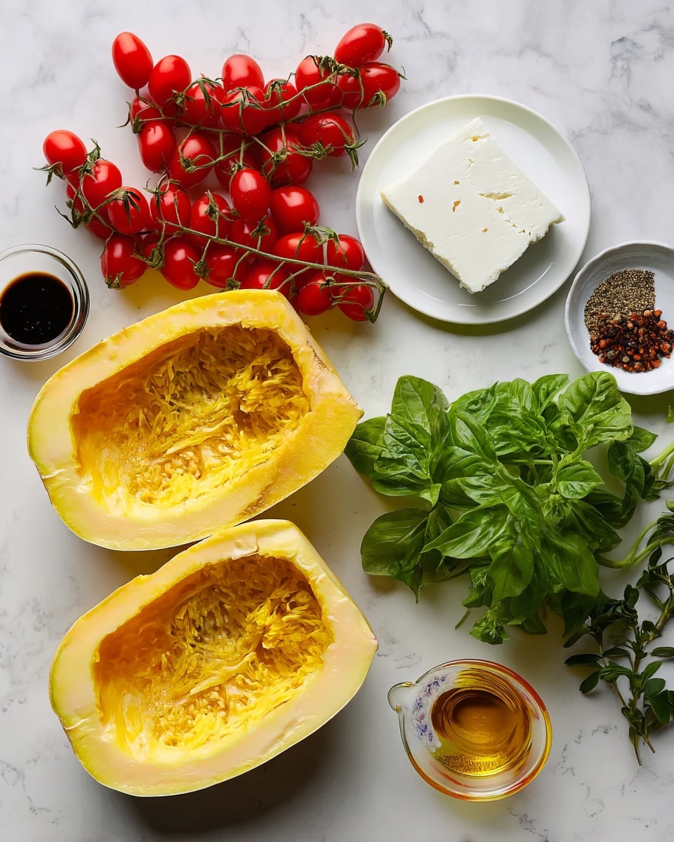 Sundried Tomato Meatballs & Spaghetti Squash Feta Boats
